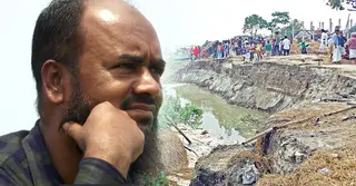 নদী ভাঙনে আয়ের উৎস হারিয়ে বিপাকে নজরপুরের বাসিন্দারা